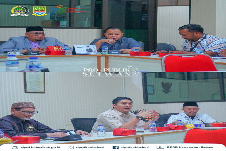Ketua Komisi I Dewan Perwakilan Rakyat Daerah (DPRD) Kabupaten Bekasi, Ridwan Arifin @ridwaniwangarifin membuka dan memimpin jalannya rapat kerja bersama Pemerintah Daerah dalam rangka pembahasan Kebijakan Umum Anggaran (KUA) dan Prioritas Plafon Anggaran