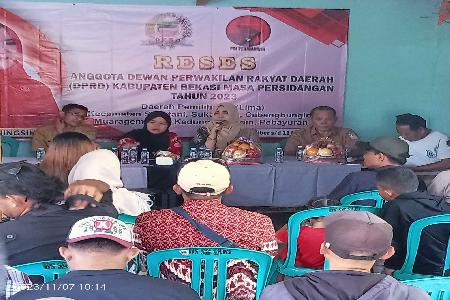 RESES KE 3 TAHUN 2023 ANGGOTA DPRD KABUPATEN BEKASI DAPIL V IBU MARTINAH NINGSIH, SE