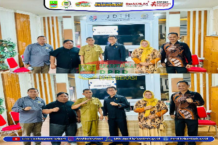 Penerimaan Kunjungan Tamu Pimpinan dan Anggota Komisi III dan Komisi IV DPRD Kabupaten Subang ke Kantor DPRD Kabupaten Bekasi terkait Study Komparasi tentang JDIH di Sekretariat DPRD.