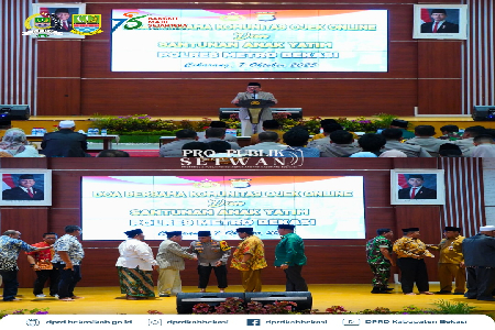 Wakil Ketua Komisi III DPRD Kabupaten Bekasi menghadiri Doa Bersama dan Santunan Anak Yatim di Polres Metro Bekasi