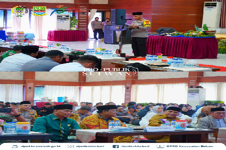 Wakil Ketua Komisi III DPRD Kabupaten Bekasi menghadiri Doa Bersama dan Santunan Anak Yatim di Polres Metro Bekasi