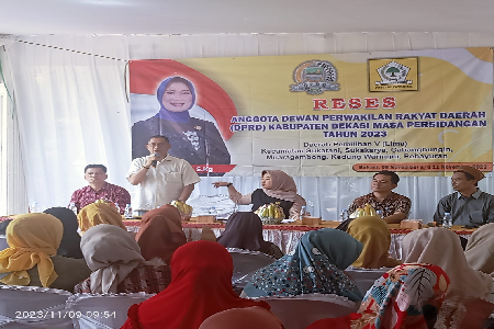 RESES KE 3 TAHUN 2023 ANGGOTA DPRD KABUPATEN BEKASI DAPIL V IBU NOVI YASIN, S.Kg