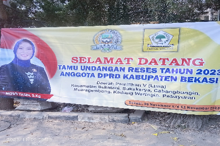 RESES KE 3 TAHUN 2023 ANGGOTA DPRD KABUPATEN BEKASI DAPIL V IBU NOVI YASIN, S.Kg
