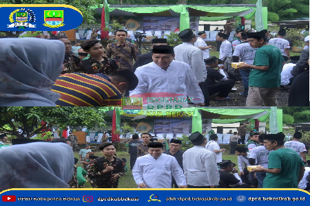 Ketua DPRD Kabupaten Bekasi yaitu Bapak HM.BN. Holik Qodratulloh, SE, M.Si menghadiri Tasyakuran Harlah NU ke 101 Tahun yang bertempat di Gedung Hizbullah NU Kabupaten Bekasi (Kp. Serang Kongsi, RT 011/ RW 06 Sukadami, Cikarang Selatan).
