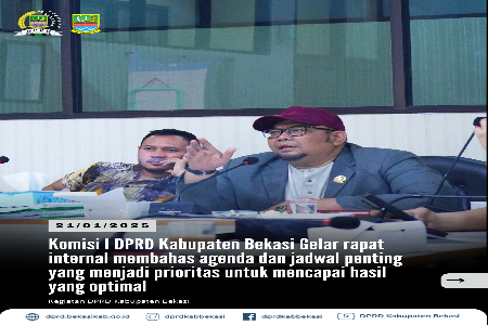 Komisi I DPRD Kabupaten Bekasi menggelar rapat kerja untuk membahas agenda dan jadwal penting yang menjadi prioritas utama dalam menjalankan tugas. 