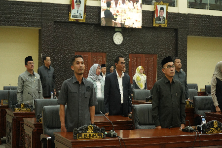 Rapat Paripurna DPRD Kabupaten Bekasi Dalam Rangka Penetapan Keputusan DPRD Terhadap Laporan Keterangan Pertanggung Jawaban (LKPJ) Bupati Bekasi Tahun 2022.