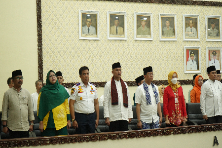 Rapat Paripurna DPRD Kabupaten Bekasi Dalam Rangka Penetapan Keputusan DPRD Terhadap Laporan Keterangan Pertanggung Jawaban (LKPJ) Bupati Bekasi Tahun 2022.