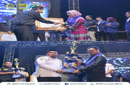 Ketua DPRD Kabupaten Bekasi, H. Ade Sukron, S.H.I, M.Si @adesukron04 menghadiri kegiatan Bulan Bakti Karang Taruna (BBKT) Kabupaten Bekasi Tahun 2025 sekaligus Penganugerahan Aditya Karya Mahatva Yodha Awards, yang digelar di Kecamatan Tambelang, Sabtu (2