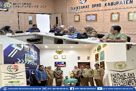 TIM PENGELOLA JDIH DPRD KABUPATEN BEKASI MELAKSANAKAN STUDY BANDING KE JDIH DPRD KABUPATEN CIANJUR