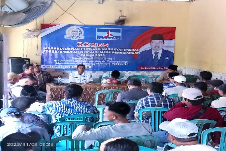 RESES KE 3 TAHUN 2023 ANGGOTA DPRD KABUPATEN BEKASI DAPIL V BAPAK H. SUKARLINAN, S.Kep