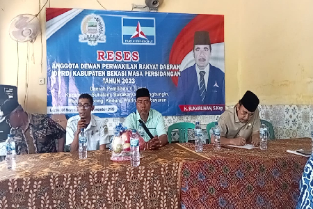 RESES KE 3 TAHUN 2023 ANGGOTA DPRD KABUPATEN BEKASI DAPIL V BAPAK H. SUKARLINAN, S.Kep