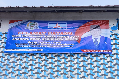 RESES KE 3 TAHUN 2023 ANGGOTA DPRD KABUPATEN BEKASI DAPIL V BAPAK H. SUKARLINAN, S.Kep