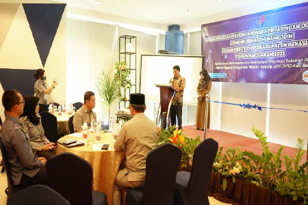 Sosialisasi Dan Peresmian Website Jaringan Dokumentasi Dan Informasi Hukum (JDIH) DPRD Kabupaten Bekasi