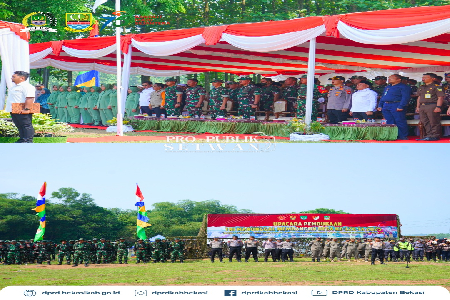 Wakil Ketua DPRD Kabupaten Bekasi, H. Usup Supriatna, S.IP @usupsupriatna79 menghadiri Upacara Pembukaan TNI Manunggal Membangun Desa (TMMD) Ke-126 Tahun 2025, yang diselenggarakan oleh Kodim 0509/Bekasi di Lapangan Desa Nagacipta, Kecamatan Serang Baru, 