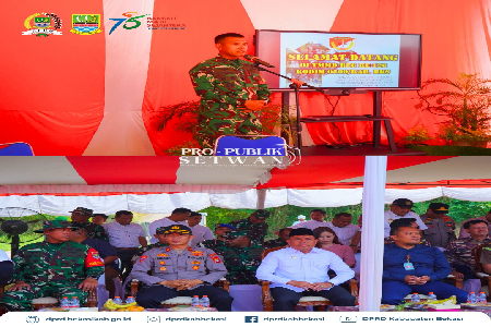 Wakil Ketua DPRD Kabupaten Bekasi, H. Usup Supriatna, S.IP @usupsupriatna79 menghadiri Upacara Pembukaan TNI Manunggal Membangun Desa (TMMD) Ke-126 Tahun 2025, yang diselenggarakan oleh Kodim 0509/Bekasi di Lapangan Desa Nagacipta, Kecamatan Serang Baru, 