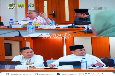 Panitia Khusus (Pansus) 8 DPRD Kabupaten Bekasi melaksanakan Rapat Kerja Hasil Fasilitasi Raperda tentang Sistem Penyelenggaraan Pemerintahan Daerah Berbasis Data Desa dan Kelurahan Presisi. Bertempat di Ruang Rapat Badan Legislatif, Gedung DPRD Kabupaten