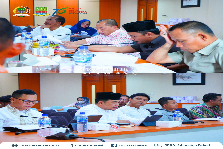 Panitia Khusus (Pansus) 8 DPRD Kabupaten Bekasi melaksanakan Rapat Kerja Hasil Fasilitasi Raperda tentang Sistem Penyelenggaraan Pemerintahan Daerah Berbasis Data Desa dan Kelurahan Presisi. Bertempat di Ruang Rapat Badan Legislatif, Gedung DPRD Kabupaten