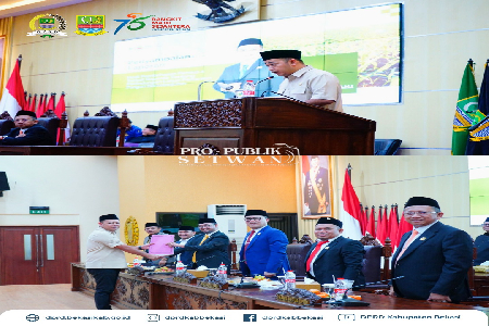 Ketua Dewan Perwakilan Rakyat Daerah (DPRD) Kabupaten Bekasi, H. Ade Sukron, S.H.I, M.Si @adesukron04 membuka dan memimpin jalannya Rapat Paripurna Kedua Puluh Tujuh Masa Persidangan Kesatu Tahun Sidang 2025-2026. Acara berlangsung di Graha Paripurna DPRD