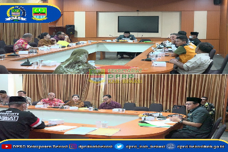 Penerimaan Audiensi Komisi IV DPRD Kab. Bekasi oleh Bapak Rusdi Haryadi, S.Pd.I turut hadir Mitra Kerja terkait yaitu Dinas Ketenagakerjaan Kab. Bekasi dan Dinas Pemberdayaan Perempuan dan Perlindungan Anak Kab. Bekasi membahas Perlindungan Pekerja Migran