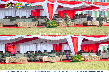 Wakil Ketua DPRD Kabupaten Bekasi, Budi Muhammad Mustafa @budi_muhammad_mustafa menghadiri Upacara Peresmian Kesatuan Batalyon Intai Tempur dan Detasemen Intelijen, serta Likuidasi Batalyon Satria Sandi Yudha di lingkungan Komando Cadangan Strategis Angka