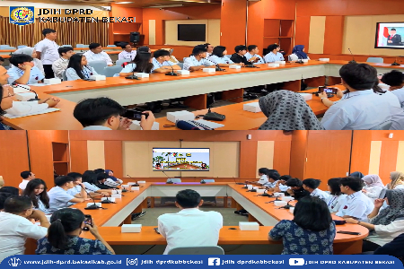 Sosialisasi terkait Website JDIH DPRD Kabupaten Bekasi bersama Siswa/Siswi SMA Kristen Bangsa